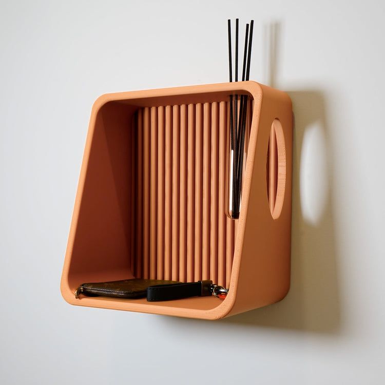 Modern Floating Wall Shelf | Propagation Plant & Reed Diffuser Display Shelf