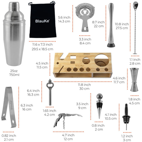 Professional Cocktail Shaker Set - Mixology Made Easy! - Modern Home & Kitchen