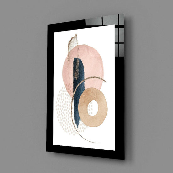 Abstract modern glass wall art by Insigneart USA featuring vibrant, colorful tempered glass decor for stylish wall decoration.