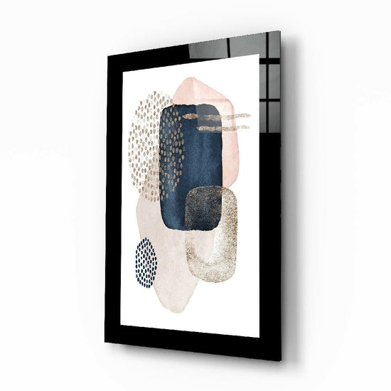 Modern abstract glass wall art by Insigneart USA, featuring colorful tempered glass decor for stylish wall decoration.