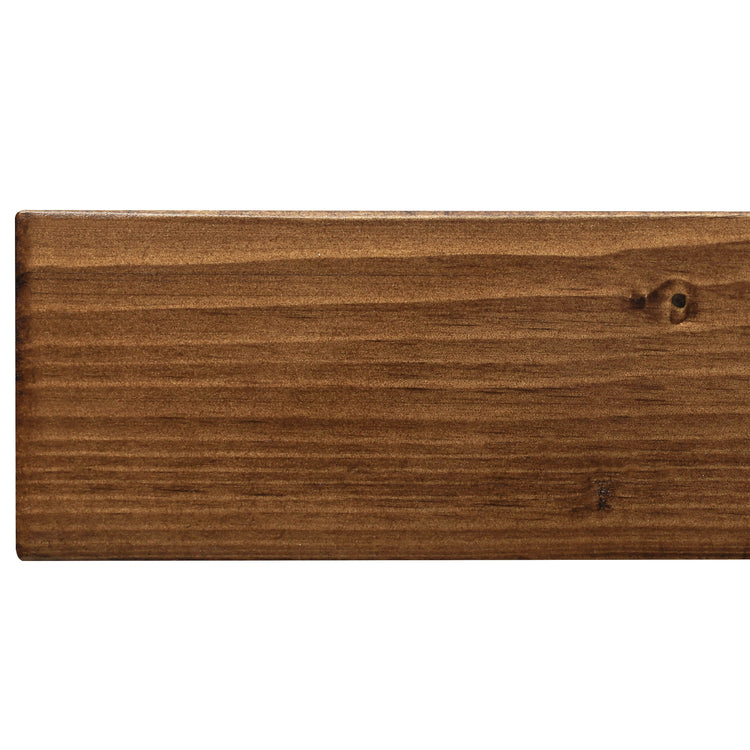 Smooth Solid Floating Timber Fireplace Mantel Shelf | Natural Wood Wall Decor