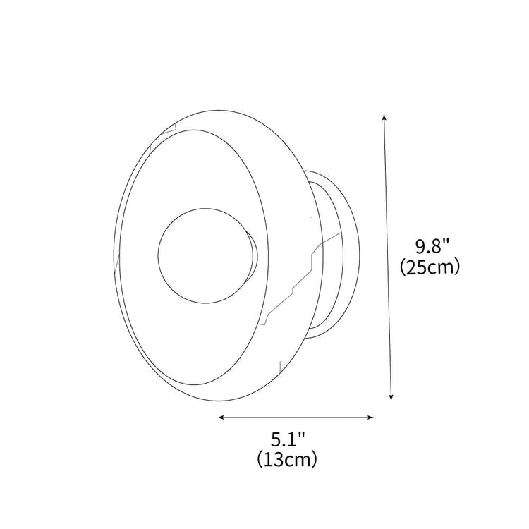 Mooiehome Eclipse Jade 9.8-inch wall lamp wall sconce with a sleek, modern design and jade-colored glass shade.