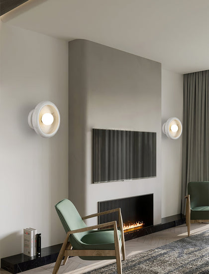 Mooiehome Eclipse Jade Wall Sconce 9.8-inch wall lamp with a sleek, modern jade-colored glass shade and minimalist design.