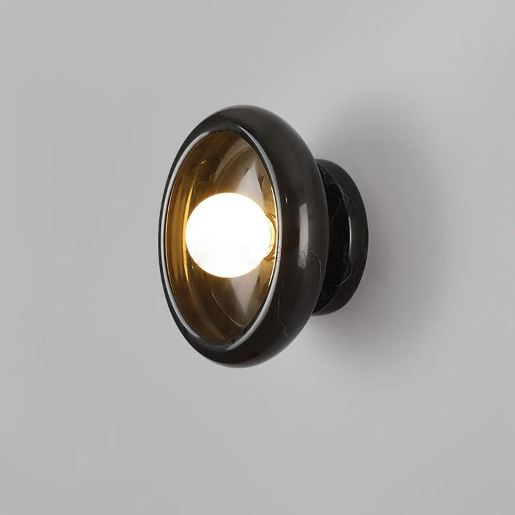 Mooiehome Eclipse Jade wall sconce 9.8-inch wall lamp with a sleek, modern design and jade-colored glass shade.
