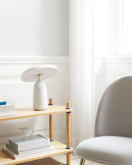 Mooiehome Eddy 12.6-inch table lamp with a modern design, featuring a sleek base and stylish shade for contemporary home decor.
