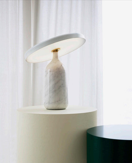 Mooiehome Eddy 12.6-inch table lamp with a modern design and neutral-colored shade, ideal for bedside or living room lighting.