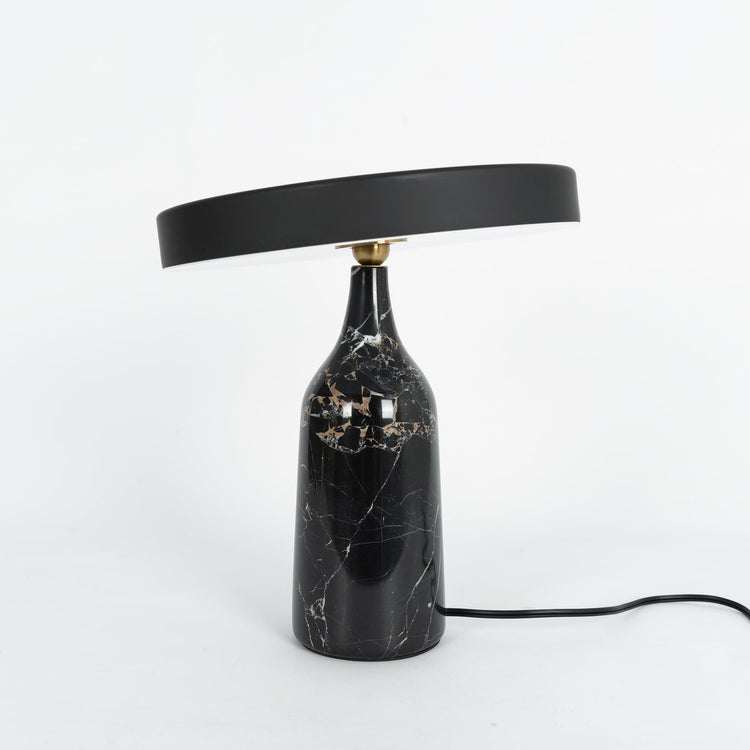Mooiehome Eddy 12.6-inch table lamp with a modern design, featuring a sleek base and a fabric lampshade for stylish lighting.