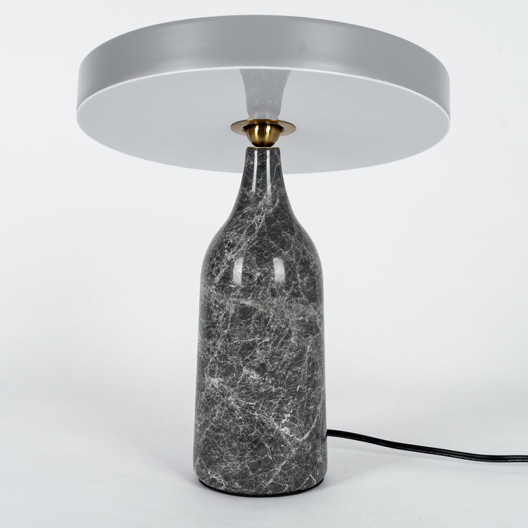 Mooiehome Eddy 12.6-inch table lamp with a sleek modern design and cylindrical shade on a round base.