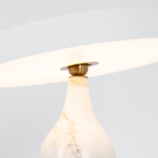 Mooiehome Eddy 12.6-inch table lamp with a modern design featuring a sleek base and fabric lampshade.