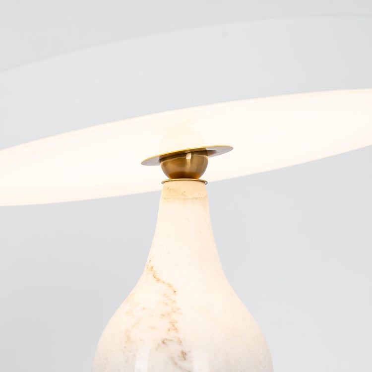 Mooiehome Eddy 12.6-inch table lamp with a modern design featuring a sleek base and fabric lampshade.