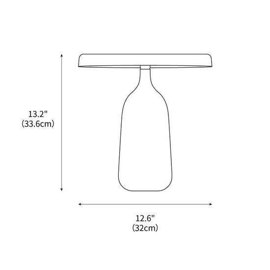 Mooiehome Eddy 12.6-inch table lamp with a sleek, modern design and a cylindrical base, ideal for bedside or living room decor.