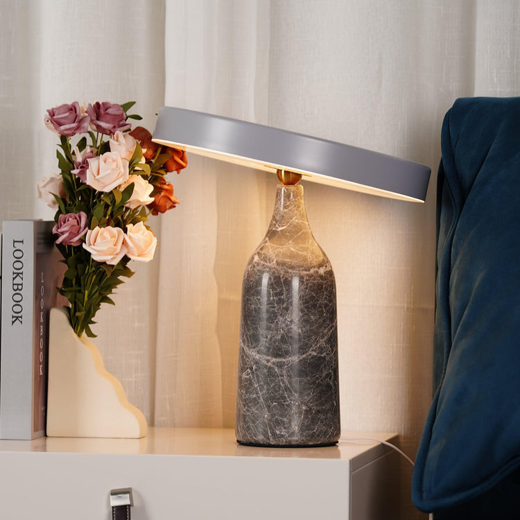 Mooiehome Eddy 12.6-inch table lamp with a modern design, featuring a sleek base and a fabric lampshade for cozy lighting.