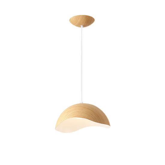 Mooiehome Eden Ripple Pendant Lamp, 11.8-inch pendant light with a textured ripple design hanging from the ceiling.