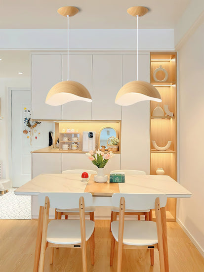 Mooiehome Eden Ripple Pendant Lamp 11.8-inch hanging pendant light with textured ripple design and modern aesthetic.