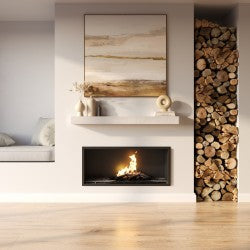 Rustic wooden barn beam fireplace mantel shelf by Dogberrycollections, showcasing a sturdy, natural wood finish for home decor.