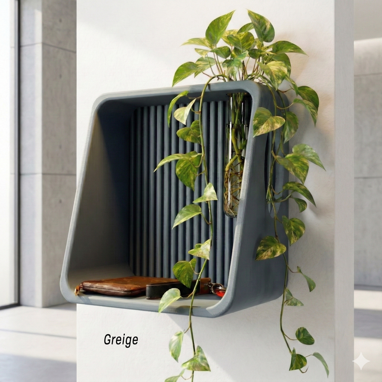 Modern Floating Wall Shelf | Propagation Plant & Reed Diffuser Display Shelf