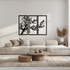 Modern Enova Art Branch Trio Metal Wall Art with three steel pieces featuring sleek, contemporary design for stylish wall decor.