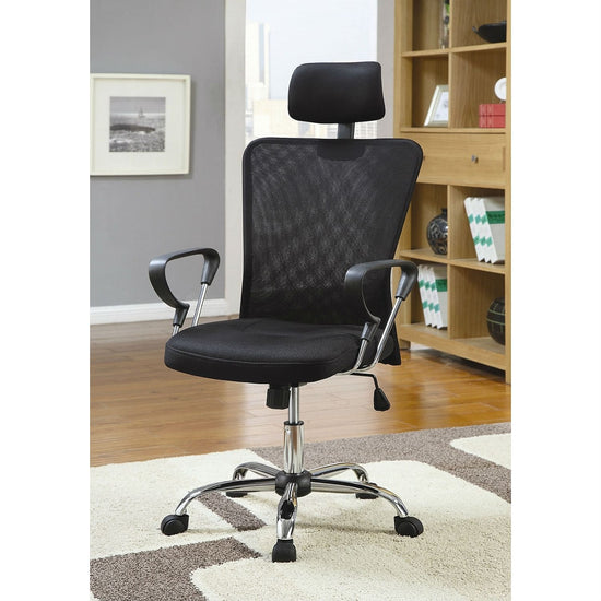 High Back Executive Mesh Office Computer Chair with Headrest in Black – Modern Home & Kitchen