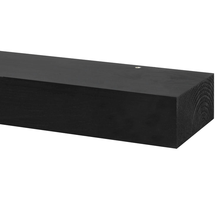 Smooth Solid Floating Timber Fireplace Mantel Shelf | Natural Wood Wall Decor