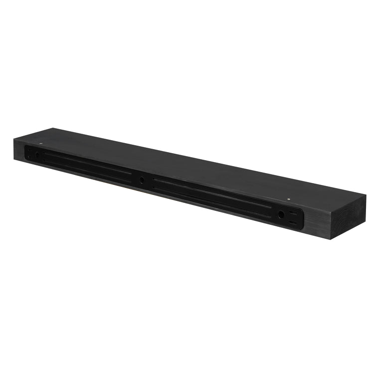 Smooth Solid Floating Timber Fireplace Mantel Shelf | Natural Wood Wall Decor
