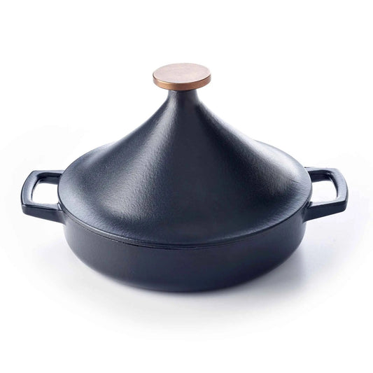 Alva Cookware Moroccan 3 QT Tagine Pot with conical lid for slow cooking and flavorful Moroccan dishes.