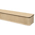 Natural wood fluted fireplace mantel shelf by Dogberrycollections, showcasing detailed fluted design and smooth finish.
