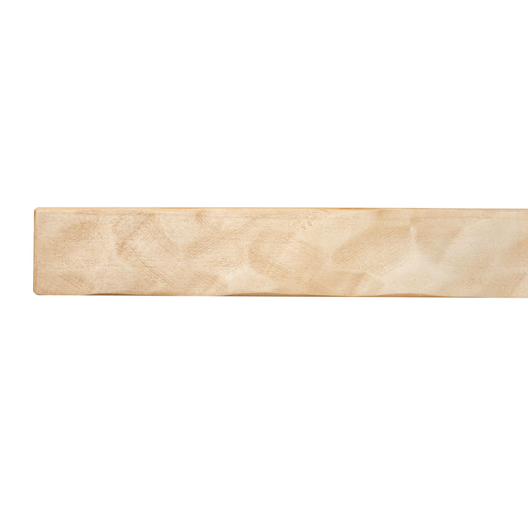 Hewn Kitchen floating shelf by Dogberrycollections, hand-textured solid poplar wood in natural finish, 24 to 72 inches long.