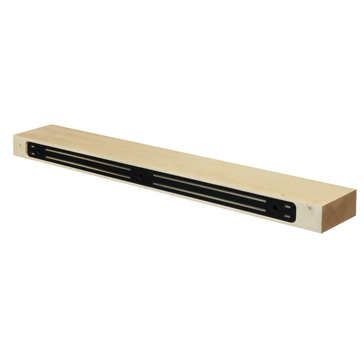 Smooth Solid Floating Timber Fireplace Mantel Shelf | Natural Wood Wall Decor