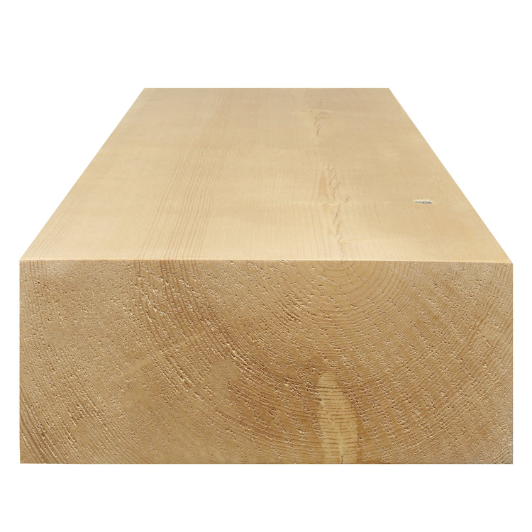 Smooth Solid Floating Timber Fireplace Mantel Shelf | Natural Wood Wall Decor