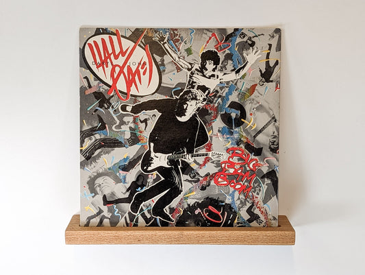 Vinyl Record Floating Shelf in Oak