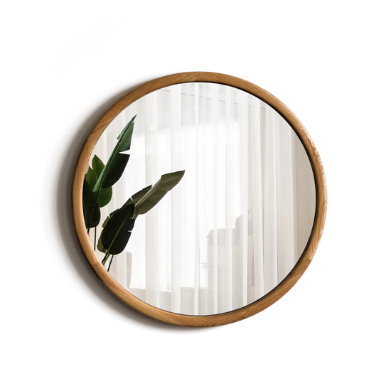 VARBROS THE KOLO wall mirror with sleek, modern design and a reflective glass surface for stylish home decor.