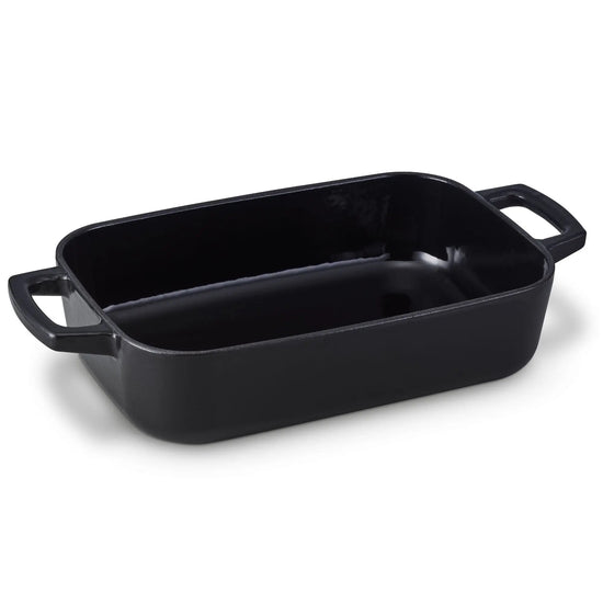Alva Cookware 12x8-inch roasting pan, casserole dish with handles, ideal for baking and roasting meats and vegetables.