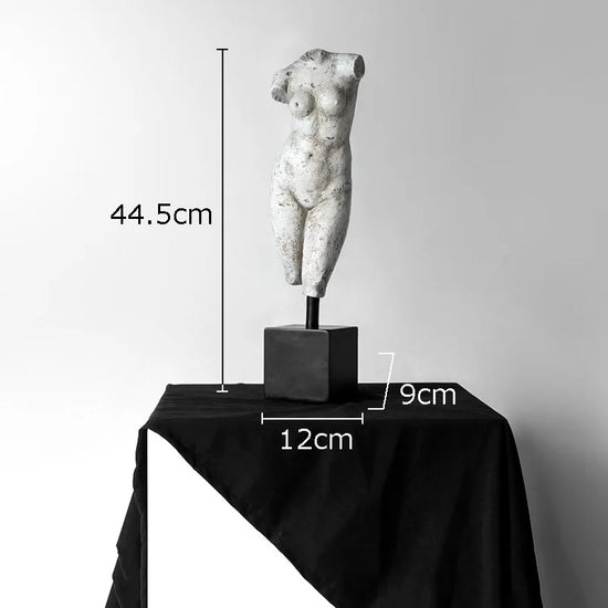 Decorbites abstract human figure sculpture decor ornament, modern resin art piece for home interior decoration.
