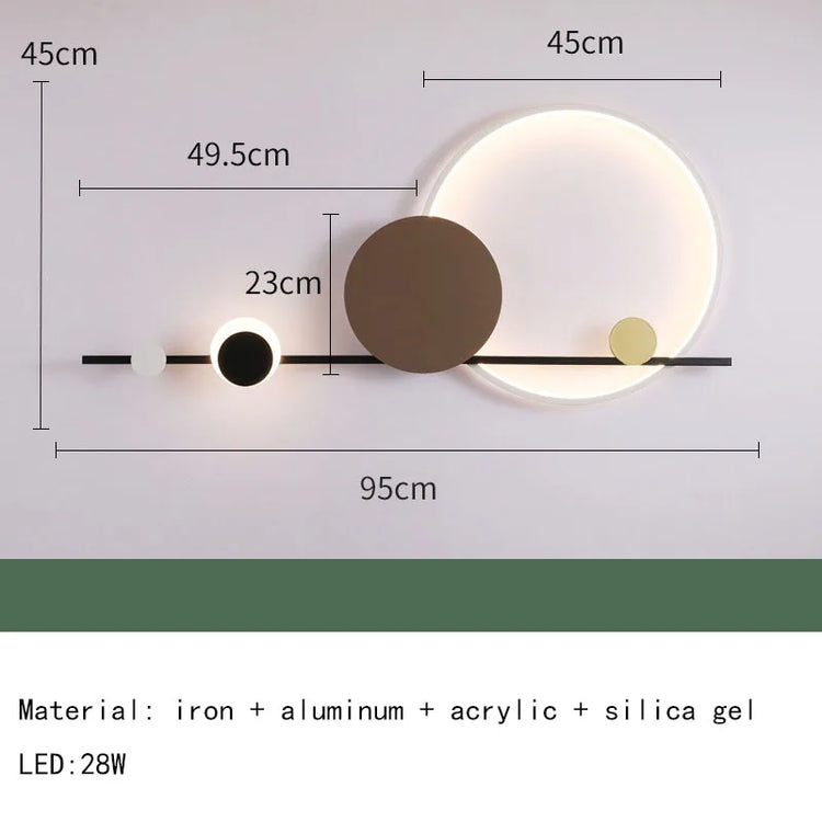 Modern LED wall sconce by Decorbites featuring Art Deco style with sleek geometric design and warm lighting for stylish wall decor.