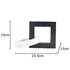 Decorbites geometric knot sculpture desk decor featuring an abstract square ring design, modern and stylish desk ornament.