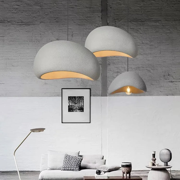 DECORBITES LED chandelier pendant light with multiple hanging bulbs, modern design, and sleek metallic finish for stylish interior lighting.