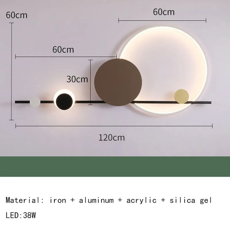 Modern LED wall sconce by Decorbites featuring sleek Art Deco design, with a stylish wall-mounted lighting fixture.
