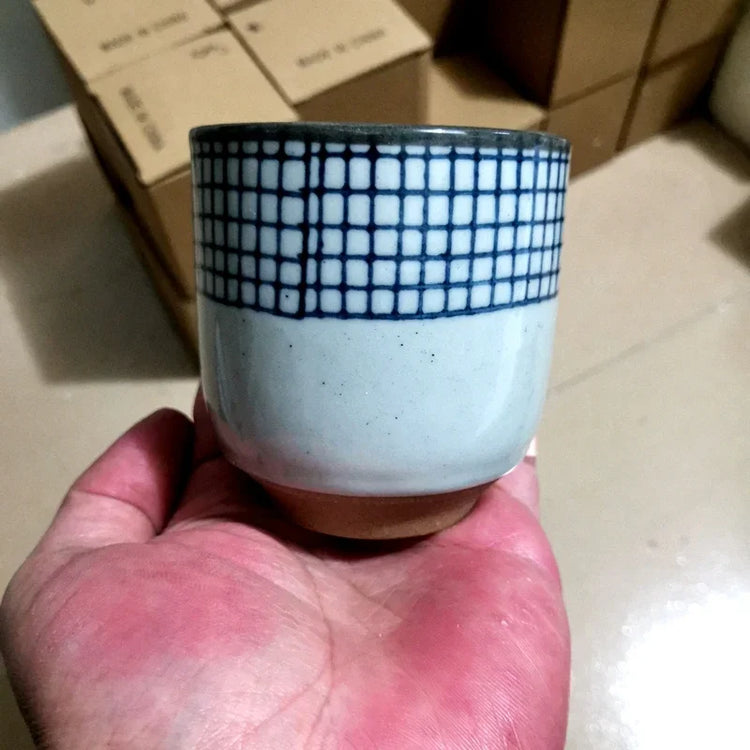Hand-painted Japanese porcelain tea cup by Decorbites, ceramic mug with floral design, 100ml to 200ml eco-friendly drinkware