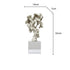 Green Taihu Stone Coral Resin Sculpture by Decorbites, abstract modern home decor figurine with textured coral design.