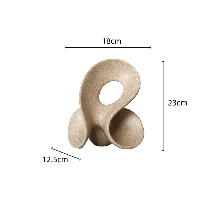 Coral Hollow Resin Sculpture by Decorbites depicting an abstract human figure, modern home decor accent piece.