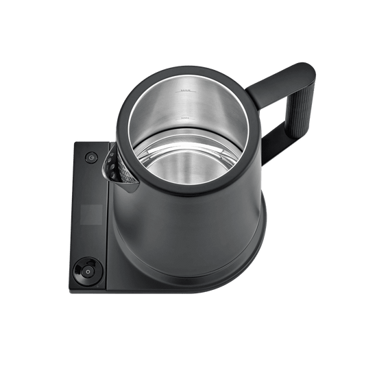 SAKI Turkish Tea Maker Pro with stainless steel design and glass teapot for brewing traditional Turkish tea.