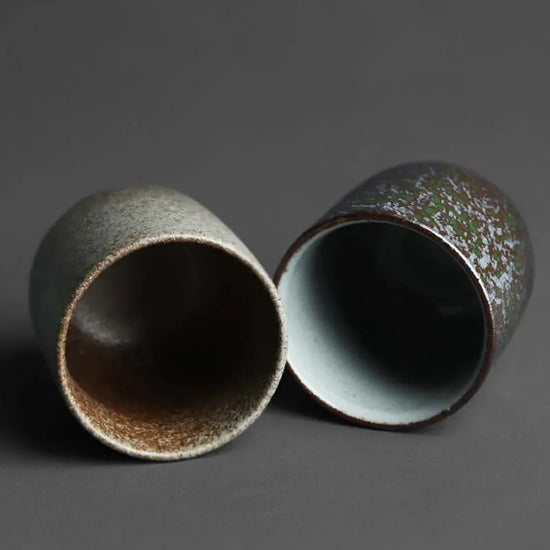 DecorBites™ Japanese Ceramic Coffee Cup Set - Personal Porcelain Tea Drinkware Mug - Modern Home & Kitchen