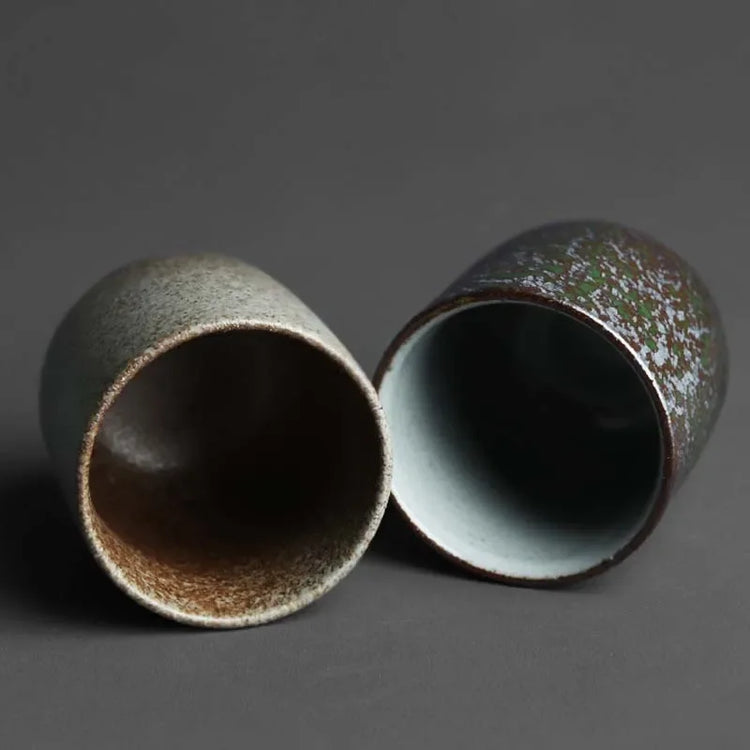 DecorBites™ Japanese Ceramic Coffee Cup Set - Personal Porcelain Tea Drinkware Mug - Modern Home & Kitchen