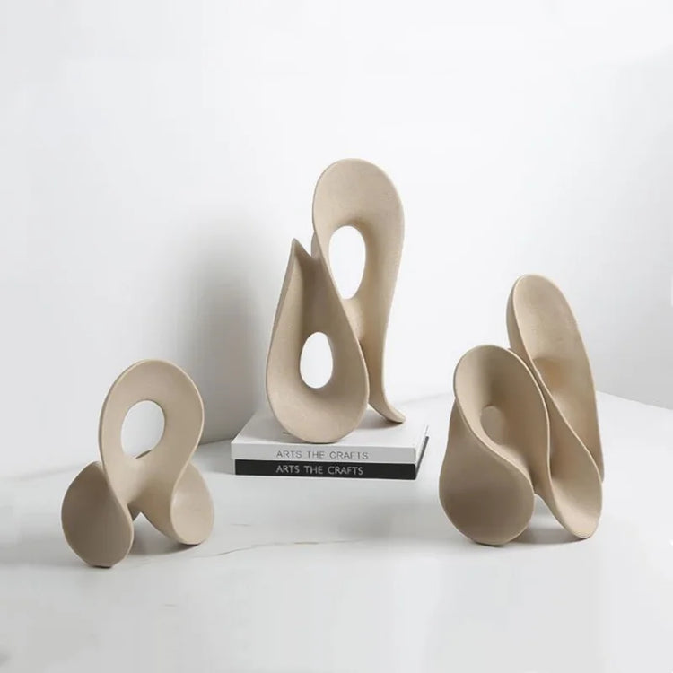 Coral Hollow Resin Sculpture by Decorbites featuring an abstract human figure, modern home decor accent piece.