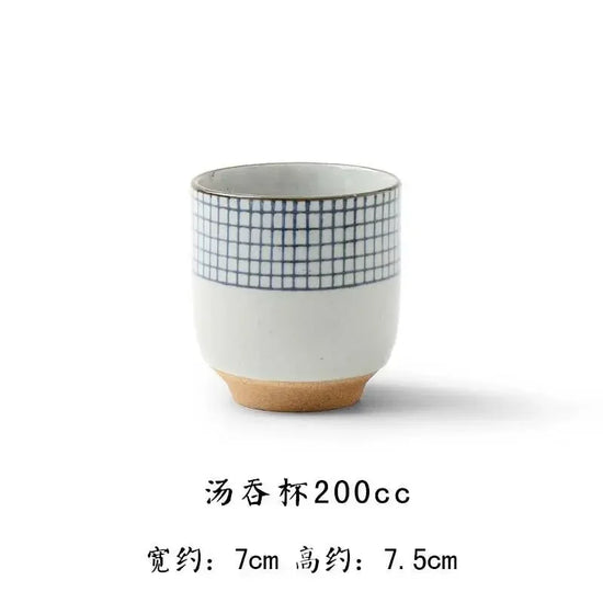 Hand-painted Japanese porcelain tea cup by Decorbites, eco-friendly ceramic mug with traditional design, 100ml to 200ml capacity