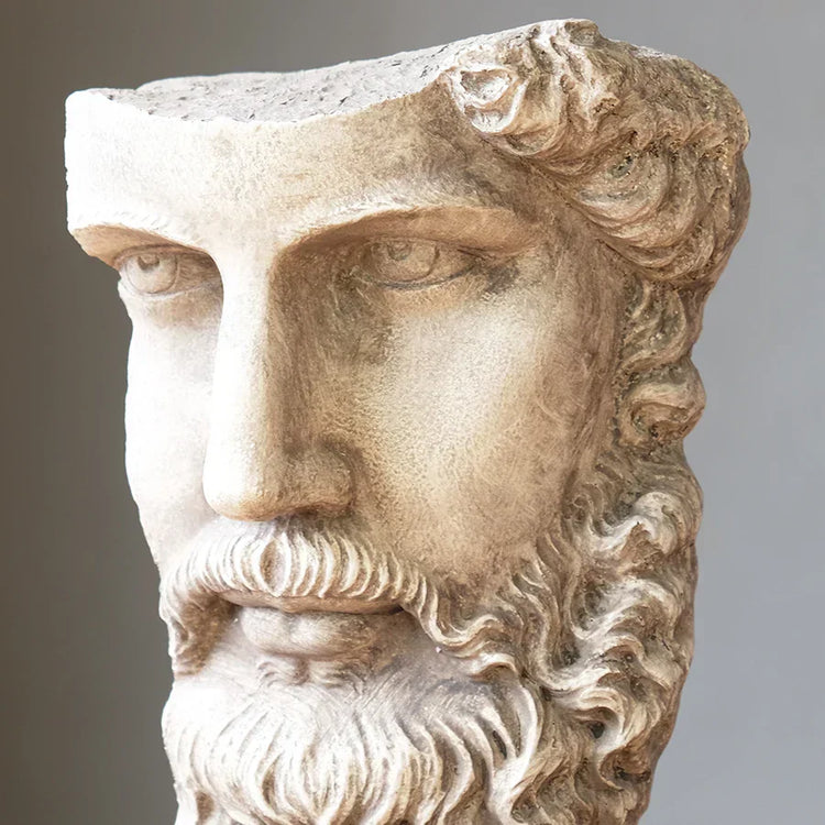 Abstract David face resin sculpture by Decorbites, featuring a modern artistic design with smooth contours and a polished finish.