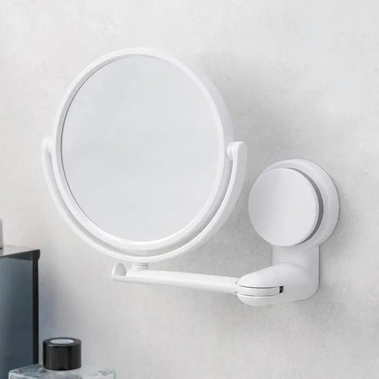 360° Rotating Folding Makeup Mirror | Wall-mounted Shaving Mirror for Bathroom | Modern Home & Kitchen
