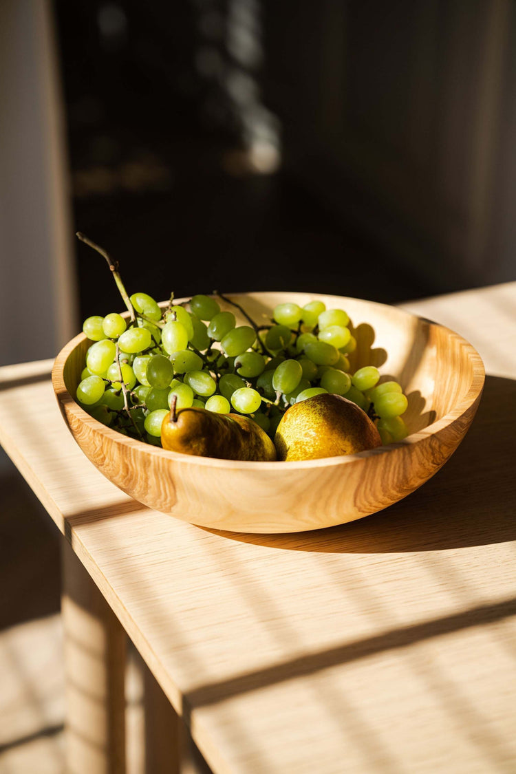 Hand Carved Wooden Nesting Bowl Set - Modern Home & Kitchen