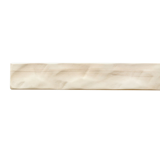 Hewn Kitchen floating shelf by Dogberrycollections, hand-textured solid poplar wood in unfinished finish, available in 24 to 72 inches.