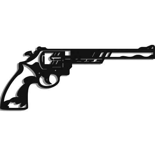 Revolver Metal Wall Art | Unique Powder-Coated | Modern Home & Kitchen